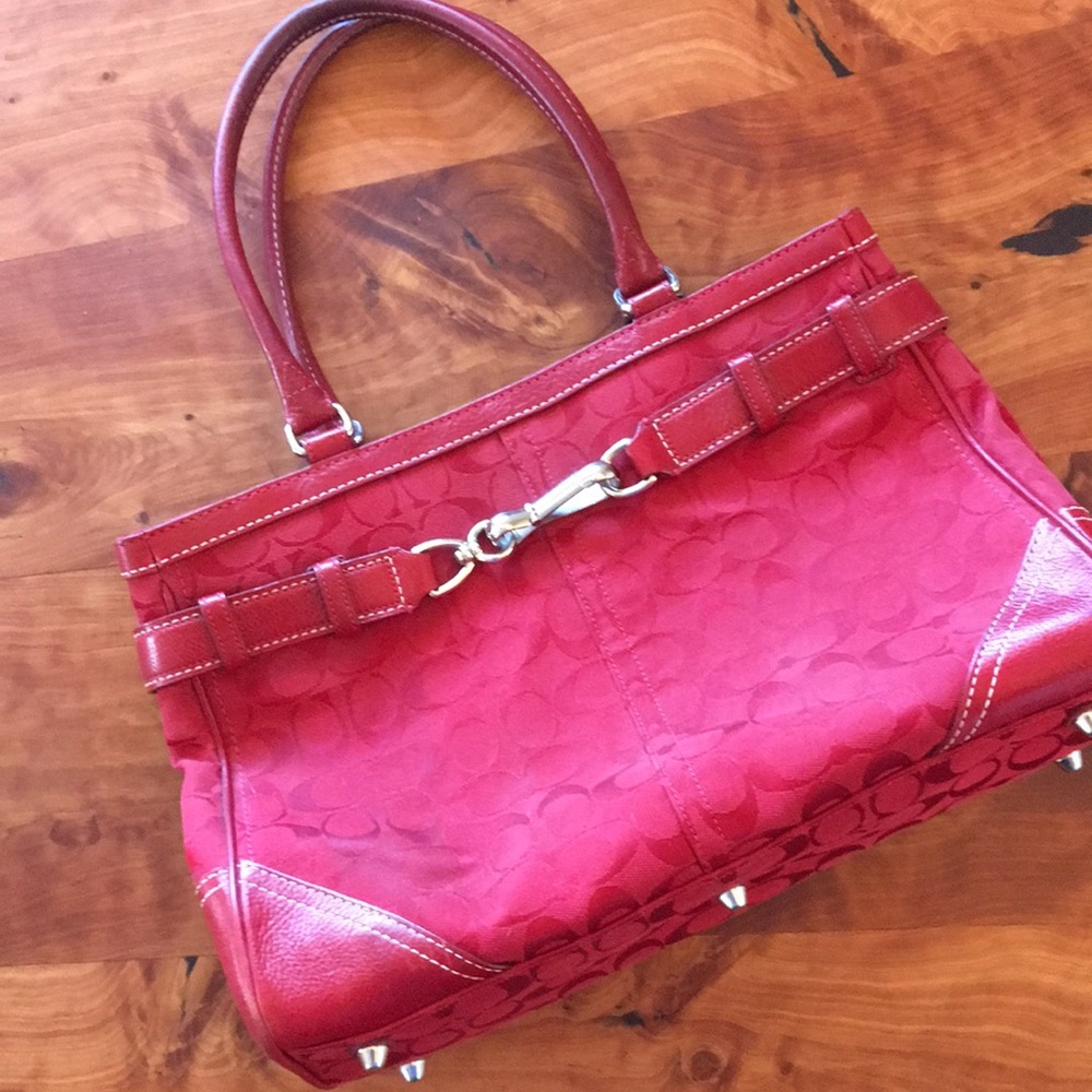 Red Coach Purse